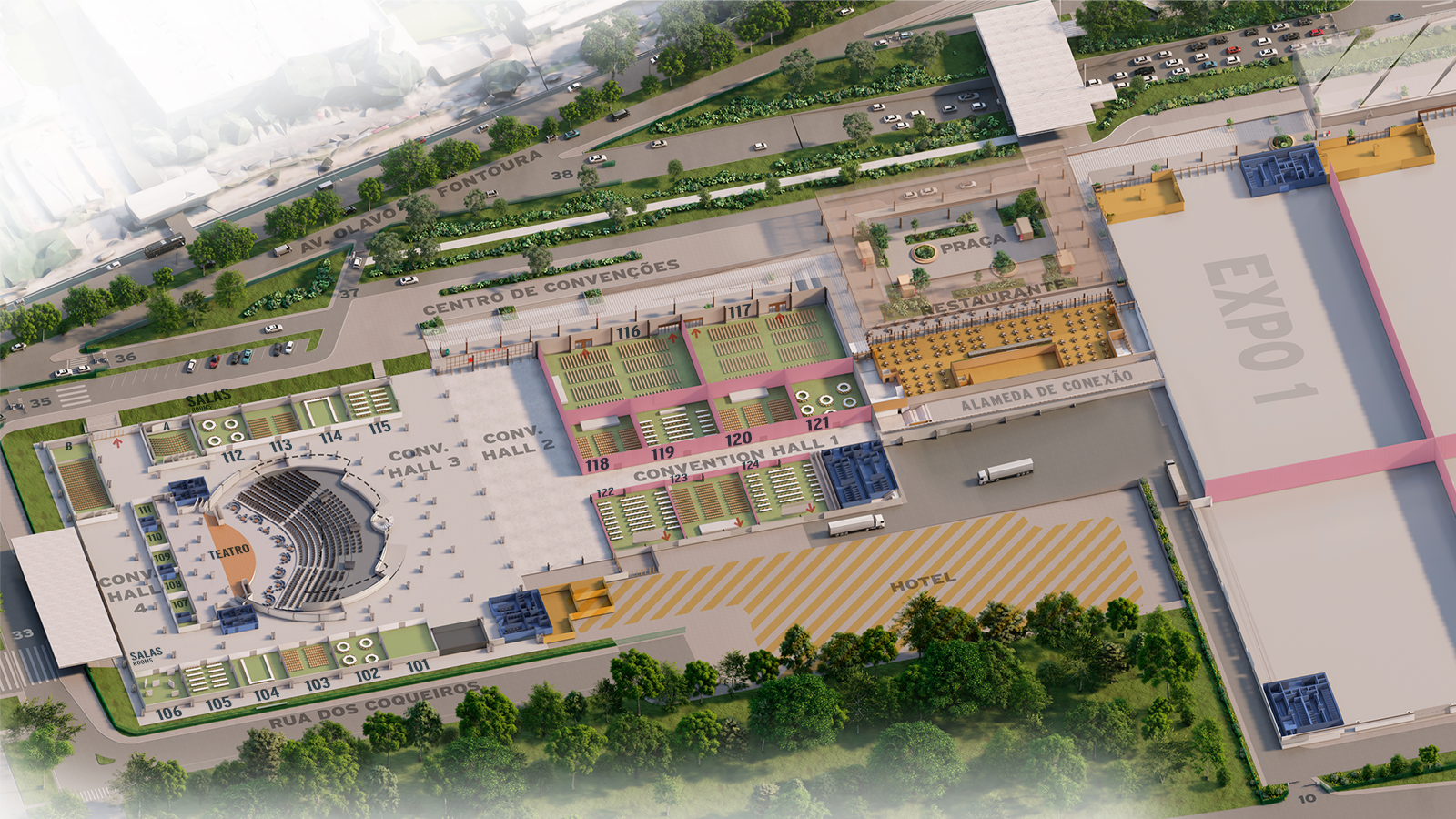 Mapa 3d - Centro de Convenções